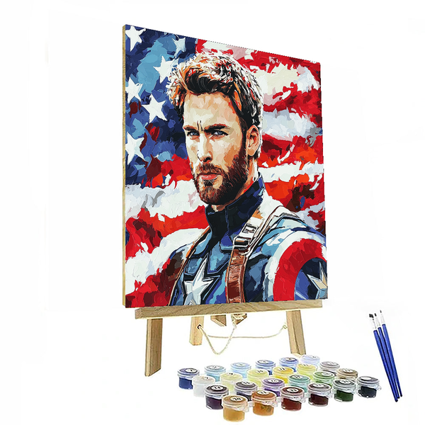 Chris Evans: The Heart of Captain America - DIY Painting By Numbers Kit