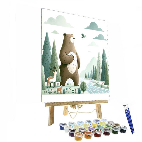 Brave Bear - DIY Painting By Numbers Kit