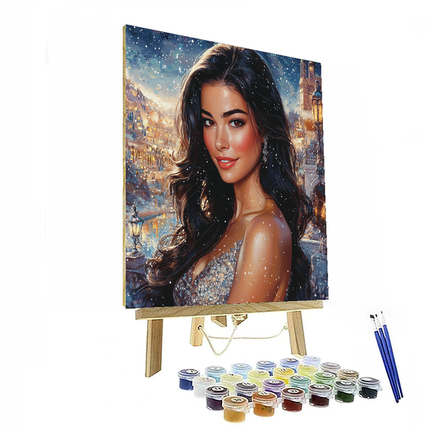 Anne Hathaway: The Magic of a Modern Princess - DIY Painting By Numbers Kit