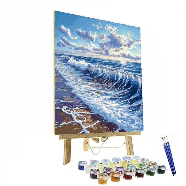 Katsushika Hokusai Inspired Ethereal Waves - DIY Painting By Numbers Kit