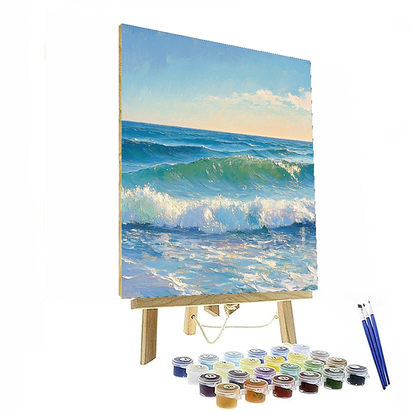 Claude Monet Inspired Dreamy Seascape - DIY Painting By Numbers Kit