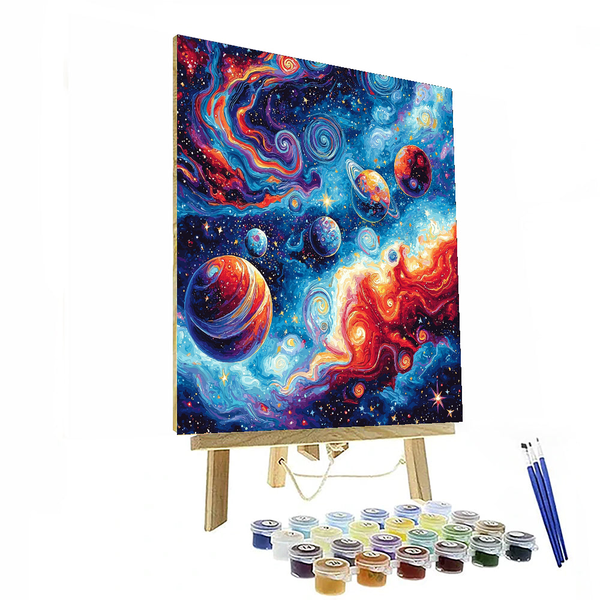 Salvador Dali Inspired Surreal Space Odyssey - DIY Painting By Numbers Kit