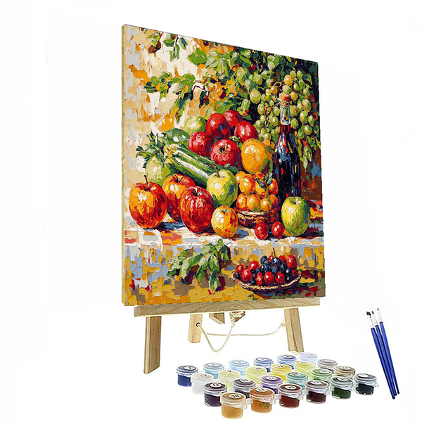 Vincent van Gogh Inspired Colorful Harvest - DIY Painting By Numbers Kit