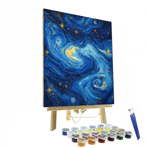 Vincent Van Gogh Inspired Stellar Dance - DIY Painting By Numbers Kit