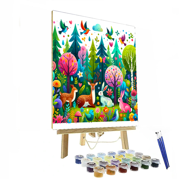 Fun Forest Expedition - DIY Painting By Numbers Kit