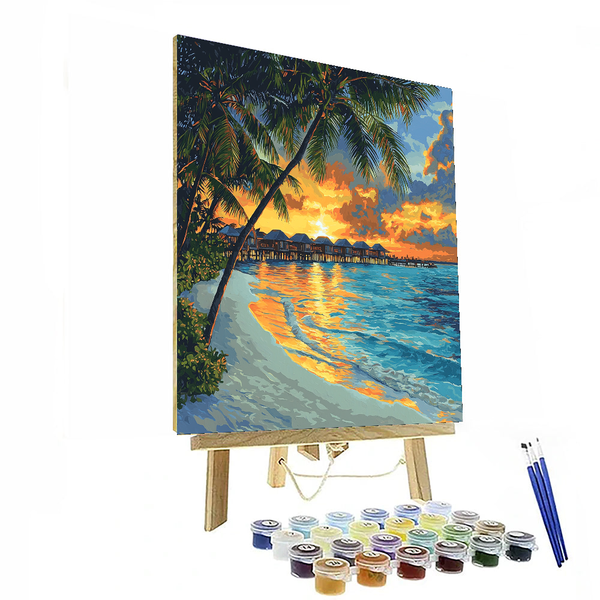 The Maldives - DIY Painting By Numbers Kit