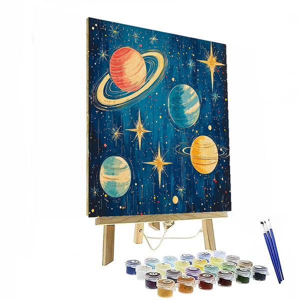 Dali Inspired Celestial Bodies - DIY Painting By Numbers Kit