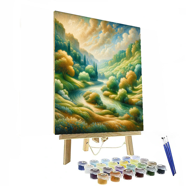 Von Claude Monet inspirierte Melodie der Natur – Malen nach Zahlen-Set zum Selbermachen