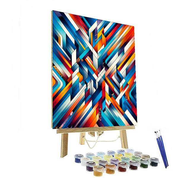 Abstract Geometric Patterns - DIY Painting By Numbers Kit