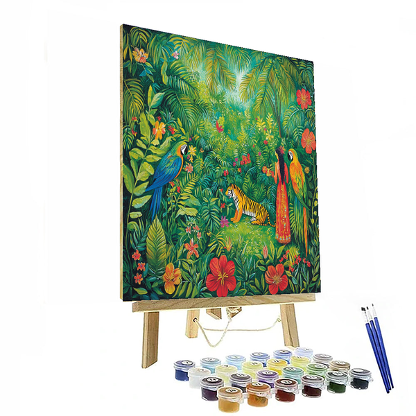 Henri Rousseau Inspired Exotic Dreams - DIY Painting By Numbers Kit