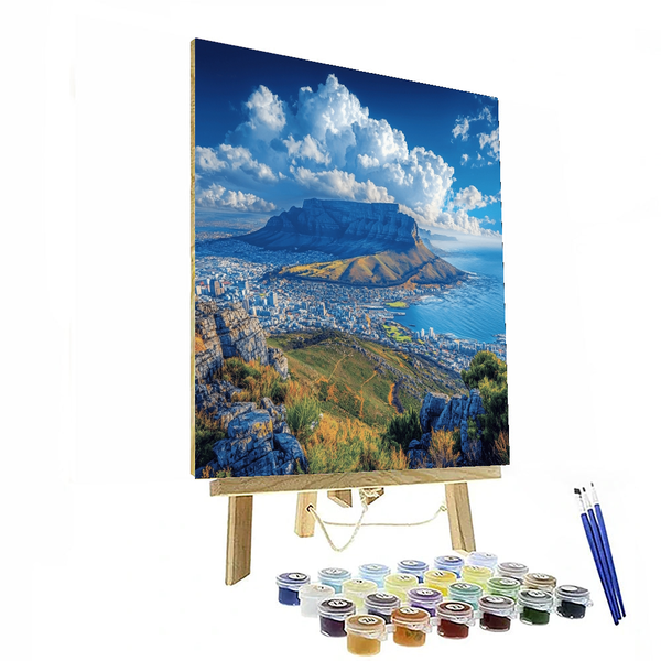 Cape Town Table Mountain - South Africa - DIY Painting By Numbers Kit