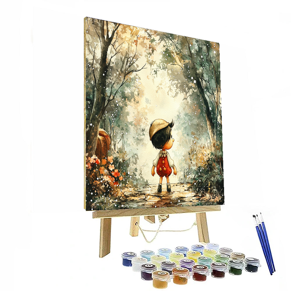 Pinocchio's Journey to Be Real - Disney Inspired DIY Painting By Numbers Kit