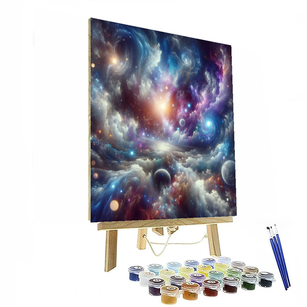 Dali Inspired Cosmic Dreamscape - DIY Painting By Numbers Kit