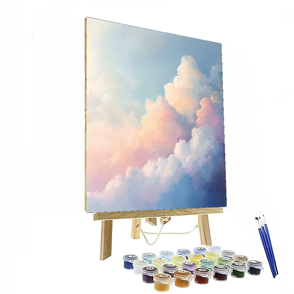 Von Claude Monet inspirierte verträumte Wolken – Malen nach Zahlen-Set zum Selbermachen