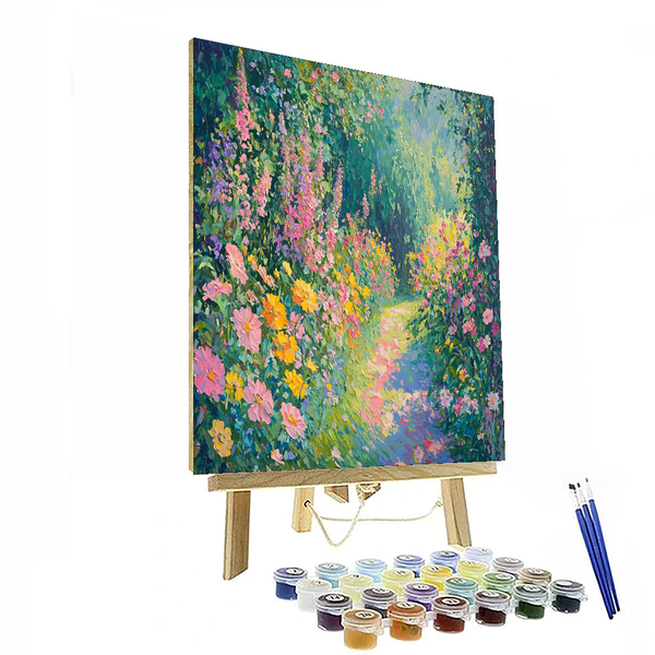 Von Claude Monet inspirierte wunderliche Natursymphonie – Malen nach Zahlen-Set zum Selbermachen