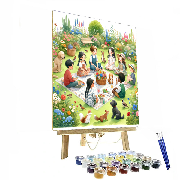 Garden Picnic - DIY Painting By Numbers Kit