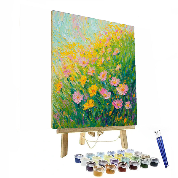 „Summer Breeze“ inspiriert von Claude Monet – Malen nach Zahlen-Set zum Selbermachen