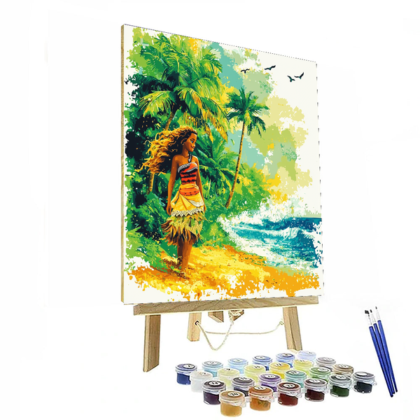 Moana Island Adventure - Disney Inspired DIY Painting By Numbers Kit