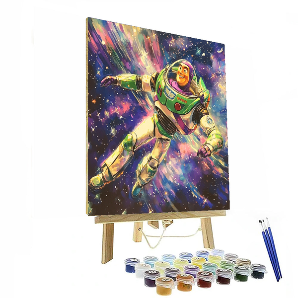 Buzz Lightyear Galactic Room Art – Disney-inspiriertes DIY-Malen-nach-Zahlen-Set