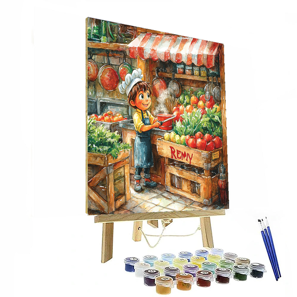 Remy's Culinary Creation - Disney Inspired DIY Painting By Numbers Kit