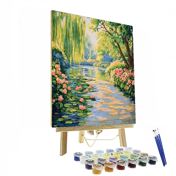 „Nature's Melody“ inspiriert von Claude Monet – Malen nach Zahlen zum Selbermachen