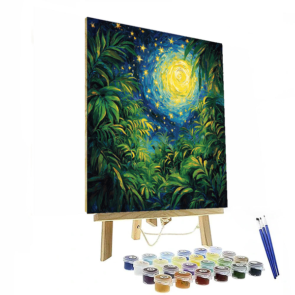 Vincent van Gogh Inspired Starry Jungle - DIY Painting By Numbers Kit