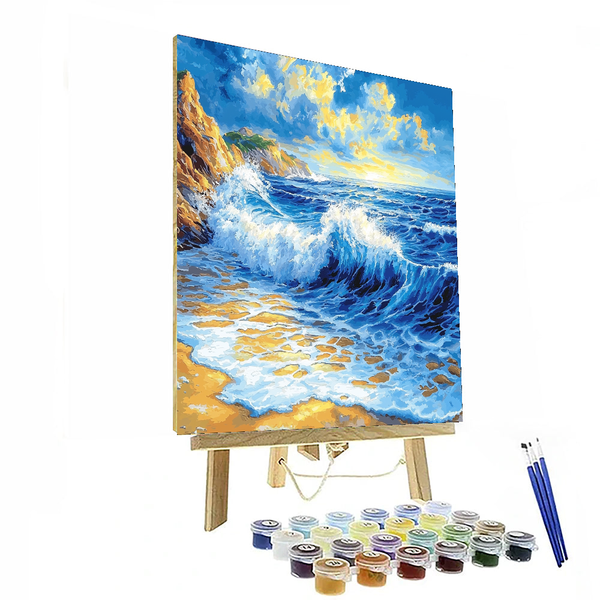 Monet Inspired Oceanic Rhythms - DIY Painting By Numbers Kit