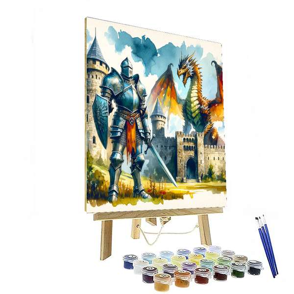 Knight's Adventure - DIY Painting By Numbers Kit