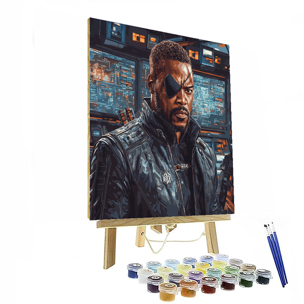 Samuel L. Jackson: The Unyielding Force of Fury - DIY Painting By Numbers Kit