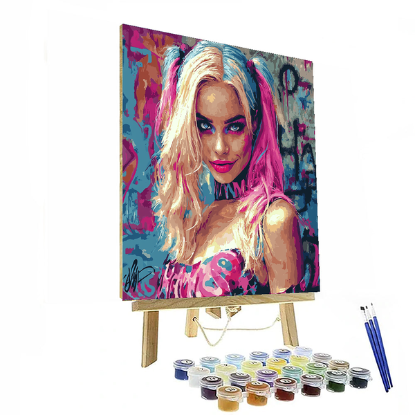 Margot Robbie: A Harlequin of Versatility - DIY Painting By Numbers Kit