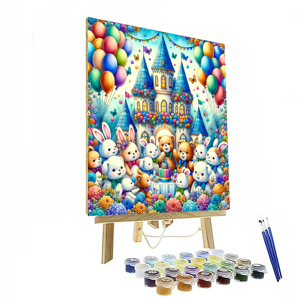 Cuddly Creature Castle - DIY Painting By Numbers Kit