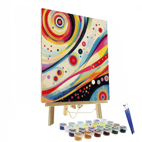 Wassily Kandinsky Inspired Melody of Colors - DIY Painting By Numbers Kit