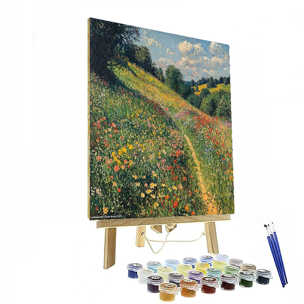 Claude Monet Inspired Lush Green Meadows - DIY Painting By Numbers Kit