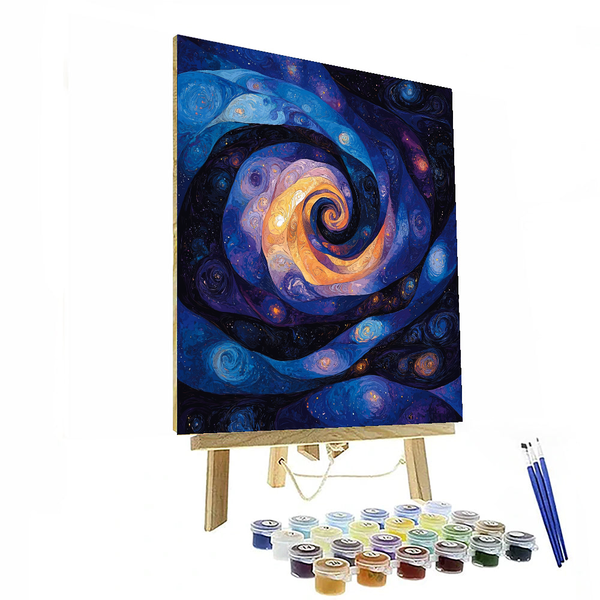 Salvador Dali Inspired Abstract Cosmic Odyssey - DIY Painting By Numbers Kit