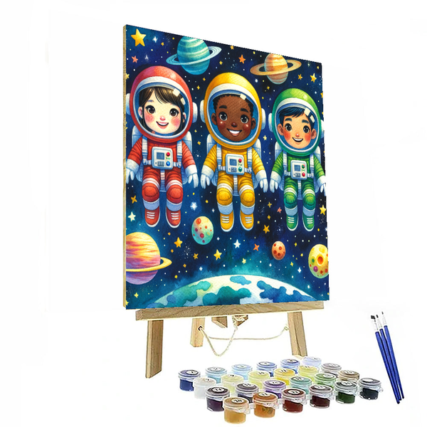 Adventurous Astronauts - DIY Painting By Numbers Kit