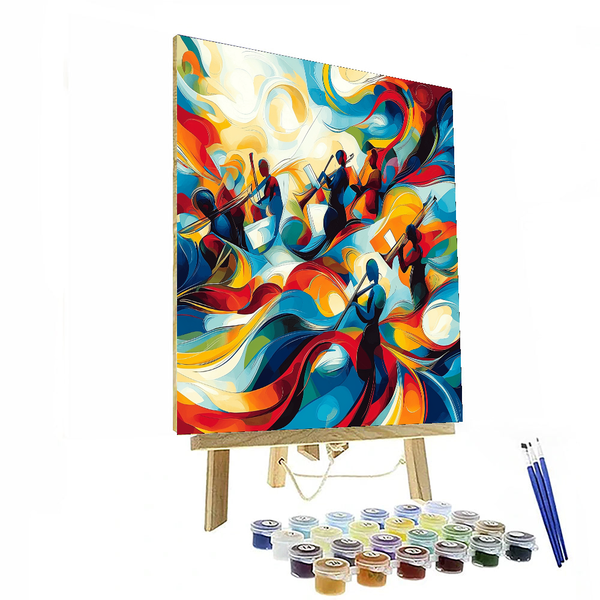 Kandinsky Inspired Abstract Jazz Symphony - DIY Painting By Numbers Kit