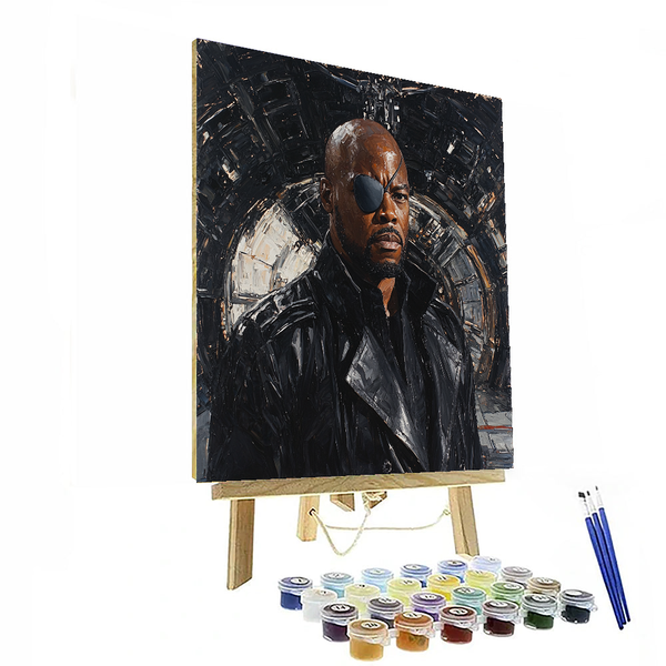 Samuel L. Jackson: Fury's Commanding Voice - DIY Painting By Numbers Kit