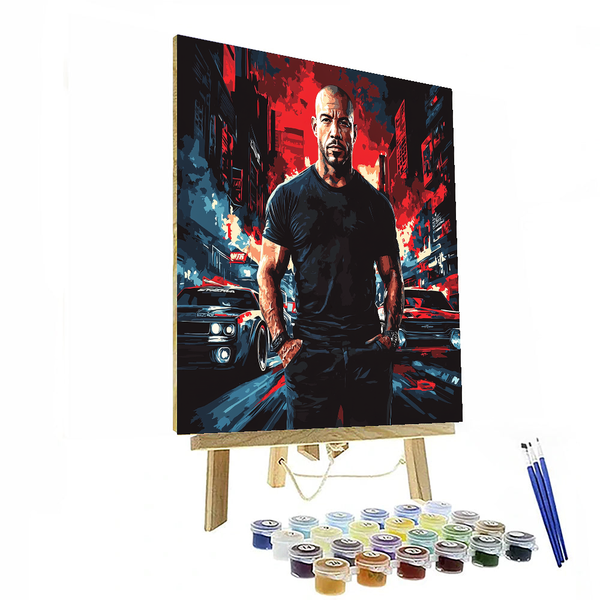 Vin Diesel: The Fast & Furious Legacy of Dom Toretto - DIY Painting By Numbers Kit