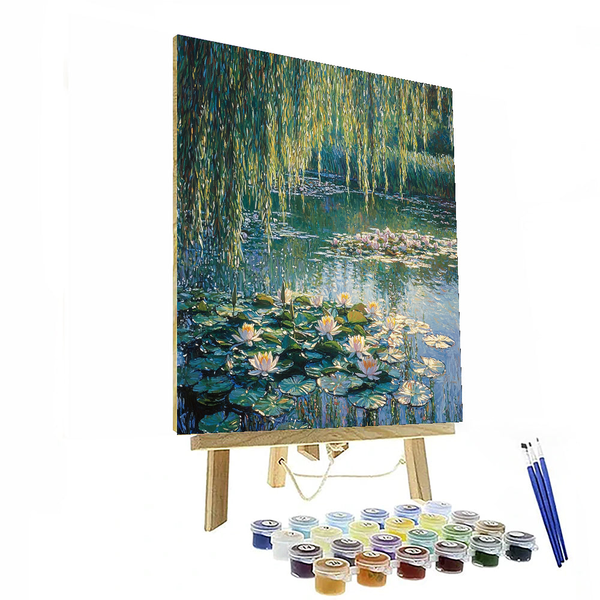 Von Claude Monet inspirierte Monets Seerosensymphonie - DIY-Malen-nach-Zahlen-Set