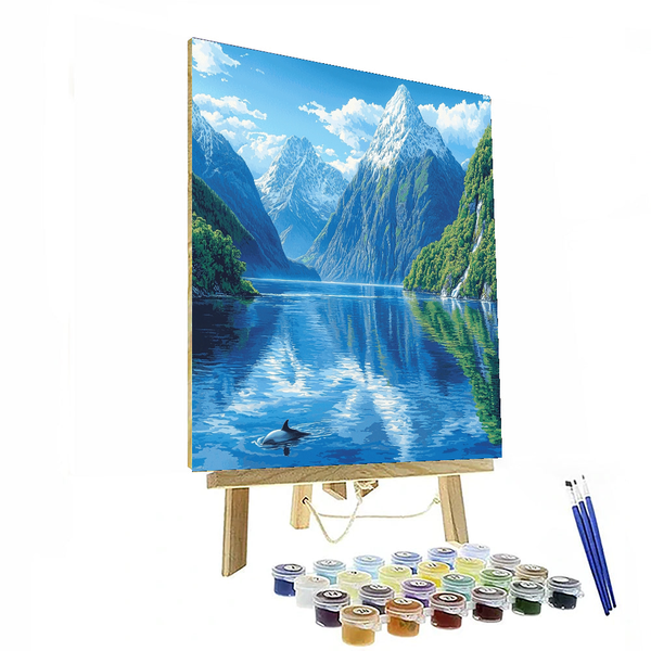 Fiordland National Park - Southland, New Zealand - DIY Painting By Numbers Kit