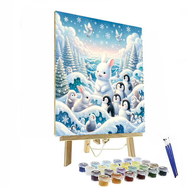 Charming Winter Creatures - DIY Painting By Numbers Kit