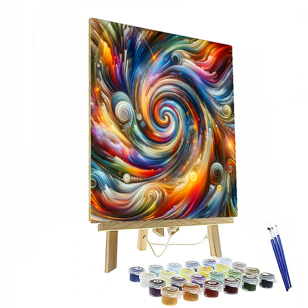 Abstract Cosmic Fusion - DIY Painting By Numbers Kit