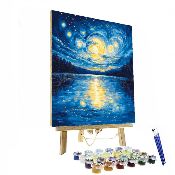 Vincent van Gogh Inspired Beneath the Stars - DIY Painting By Numbers Kit