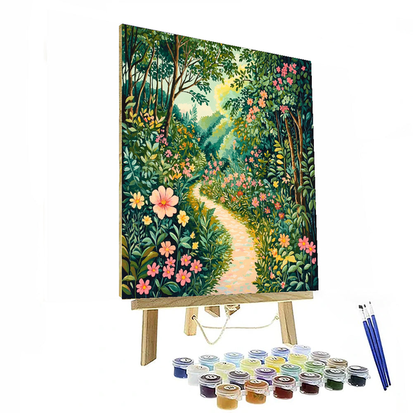 Henri Rousseau Inspired Magical Forest Path - DIY Painting By Numbers Kit