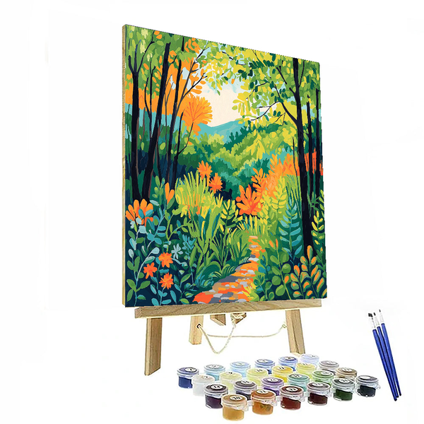 Henri Rousseau Inspired Journey Through the Forest - DIY Painting By Numbers Kit