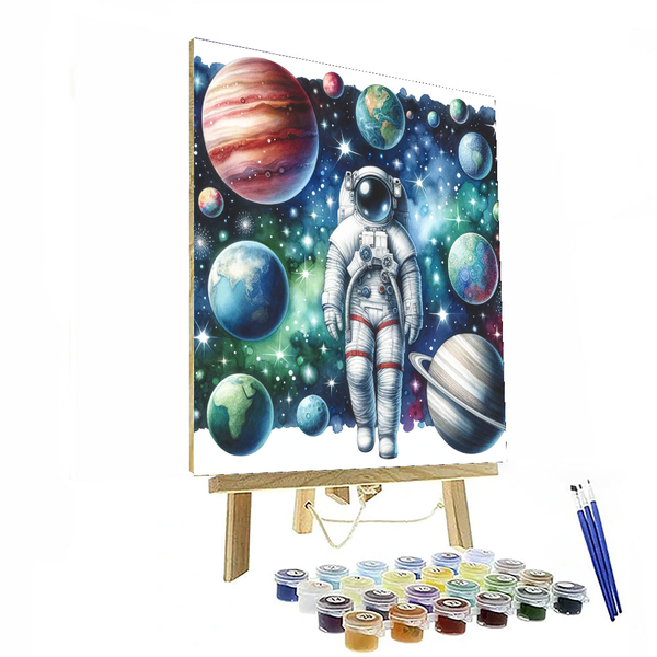 Adventurous Astronaut Journey - DIY Painting By Numbers Kit