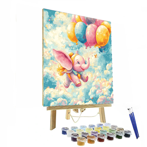 Dumbo's Flight of Joy - Disney Inspired DIY Painting By Numbers Kit