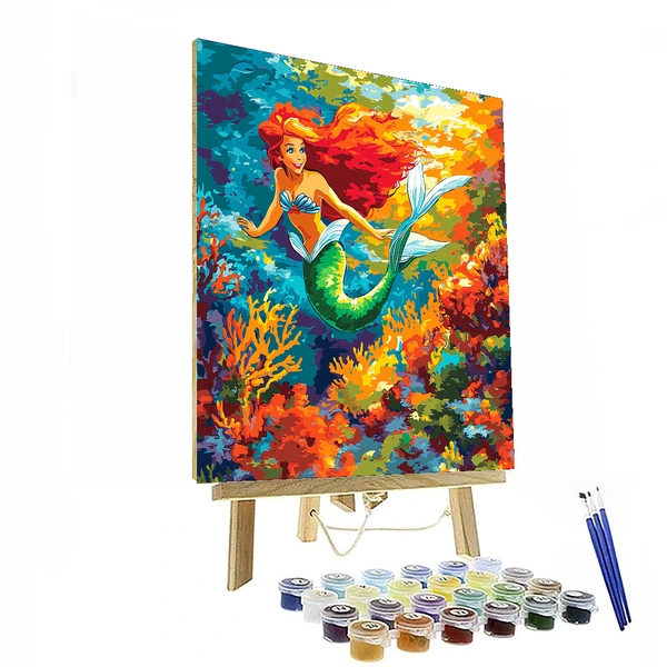 Ariel's Ocean Discovery Set - Disney Inspired DIY Painting By Numbers Kit