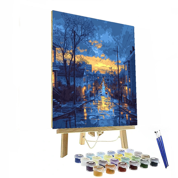 Edward Hopper Inspired Twilight Serenade - DIY Painting By Numbers Kit