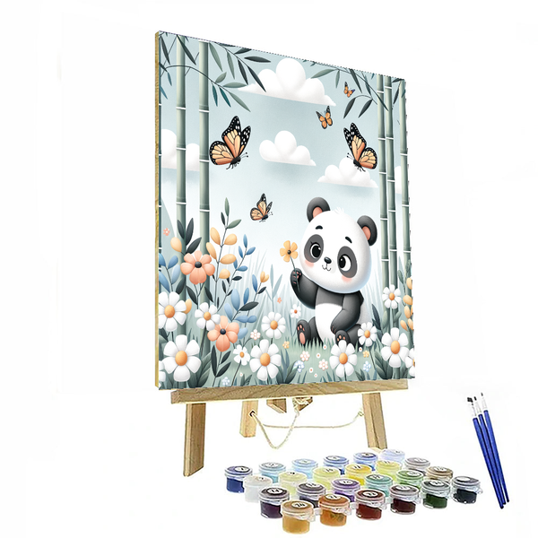 Friendly Panda - DIY Painting By Numbers Kit